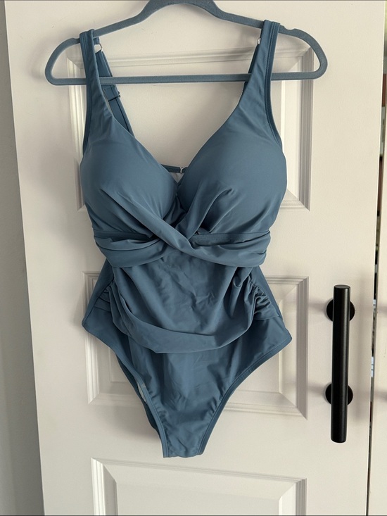 Cupshe Other - Women’s One-Piece Swimsuit in Dusty Blue 0X